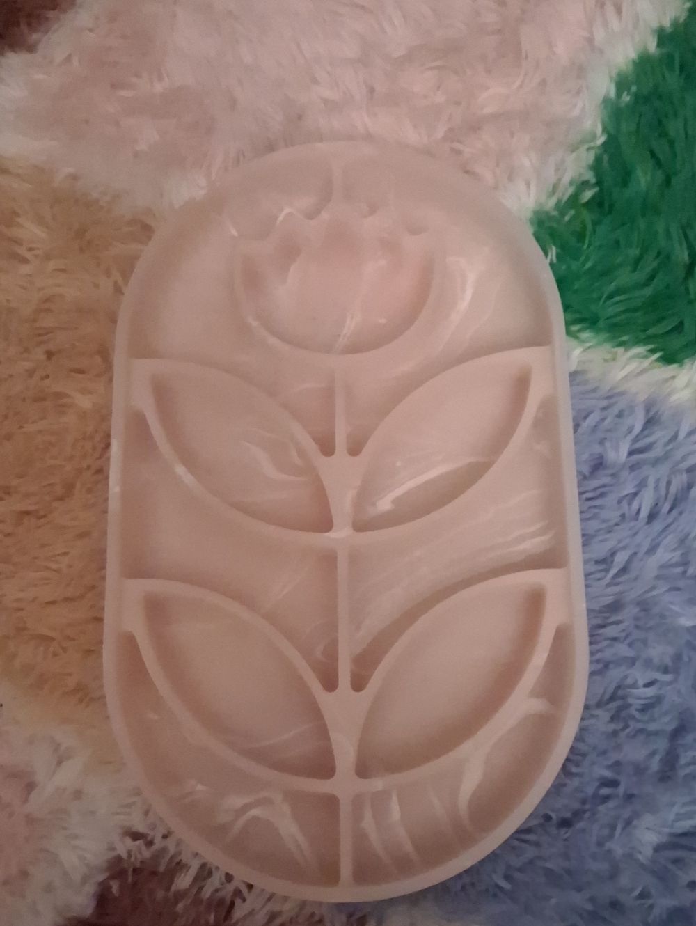 Pink Floral Jewelry Tray